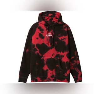 100 thieves sweater red tie dye sweatshirt hoodie men’s large